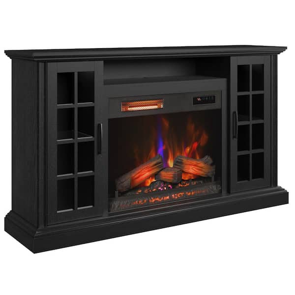Duraflame 62 in. Freestanding Electric Fireplace TV Stand in Black Embossed Ash