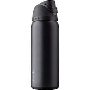 Owala FreeSip Stainless Steel Water Bottle, 24oz, Black 