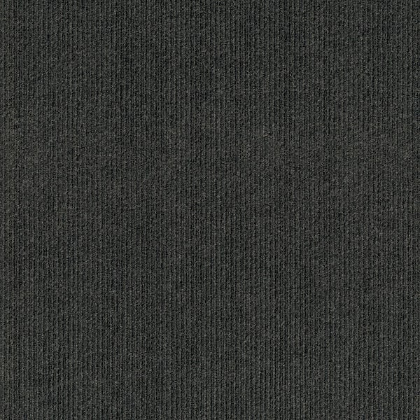 Foss First Impressions Black Residential/Commercial 24 in. x 24 Peel and Stick Carpet Tile (15 Tiles/Case) 60 sq. ft.