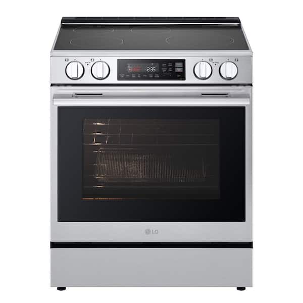 30 in. 6.3 cu. ft. Smart 4-Element Induction Slide-In Range Stainless Steel with ProBake Convection, Air Fry