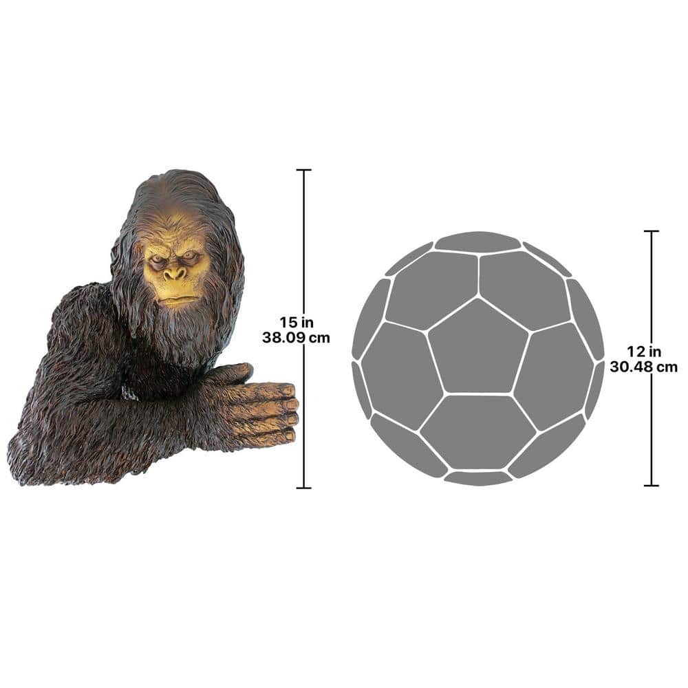 Bigfoot the Bashful Yeti Multicolored Resin Tree Sculpture