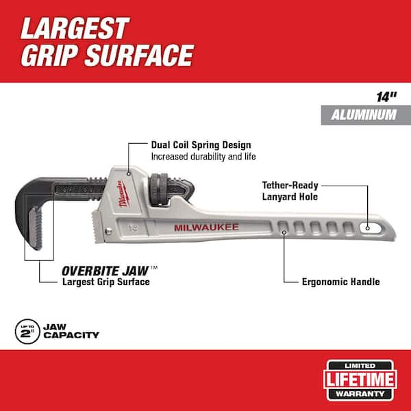 14 in. Aluminum Pipe Wrench