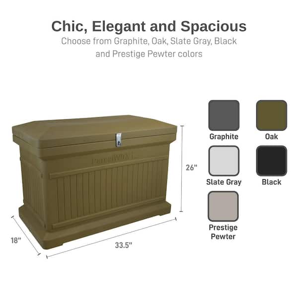 RTS Home Accents ParcelWirx Oak Horizontal Lockable Package