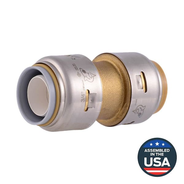 SharkBite Max 3/4 in. Push-to-Connect Brass Polybutylene Conversion Coupling Fitting