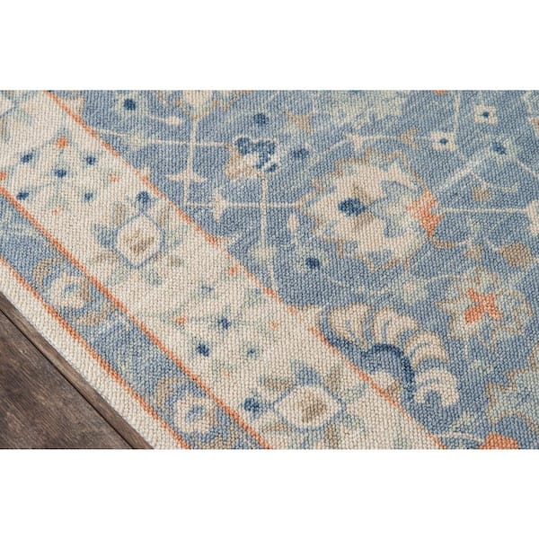 Anatolia Blue 2 x 8 ft. Machine Made Oriental Blended Yarn Runner