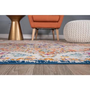 Vintage Distressed Bohemian 2 ft. x 7 ft. Multi Runner Rug