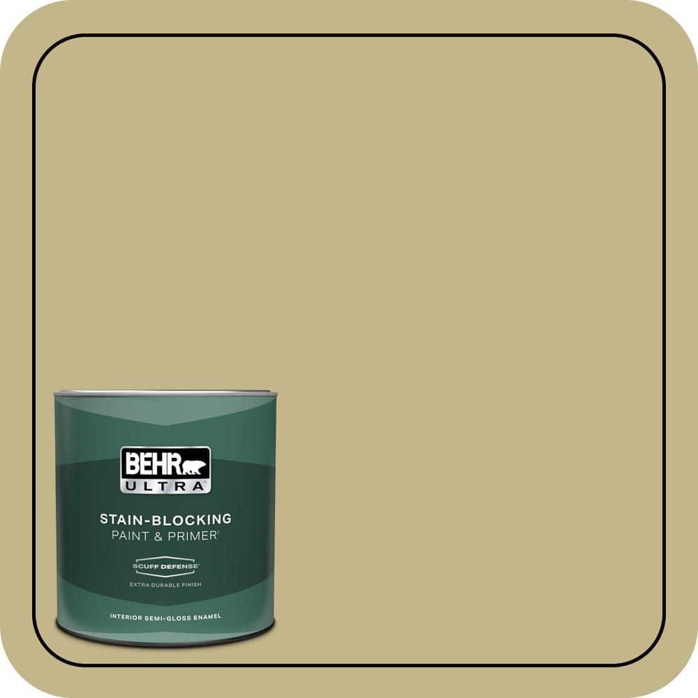 1 qt. #BIC-27 Modish Moss Extra Durable Semi-Gloss Enamel Interior Paint & Primer price history on PriceWatchPro