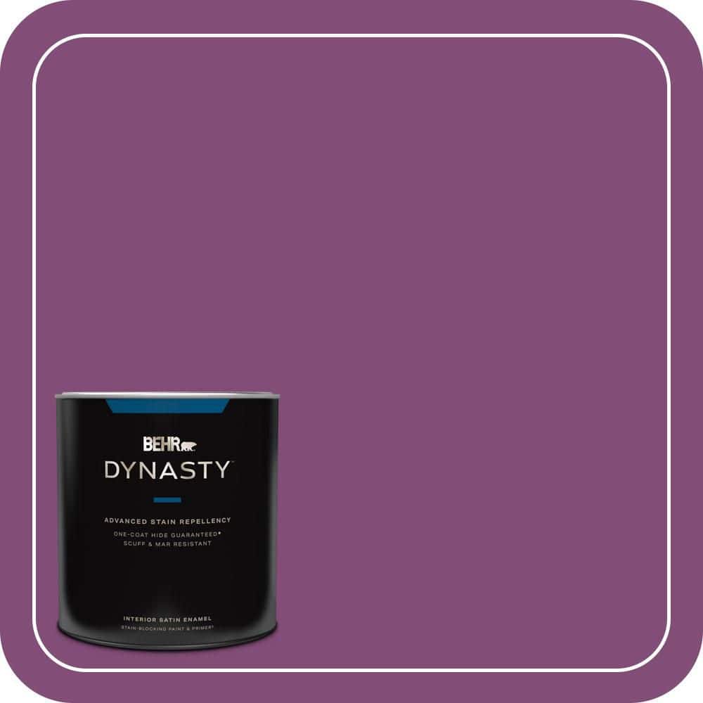 1 qt. #T15-12 Graphic Grape Satin Enamel Interior Stain-Blocking Paint & Primer price history on PriceWatchPro