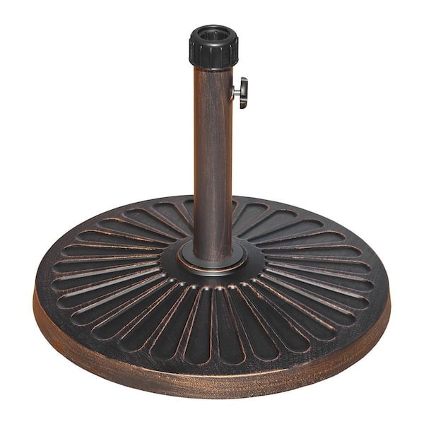 Maypex 28 lbs. Heavy-Duty Umbrella Base in Bronze 300024 - The Home Depot