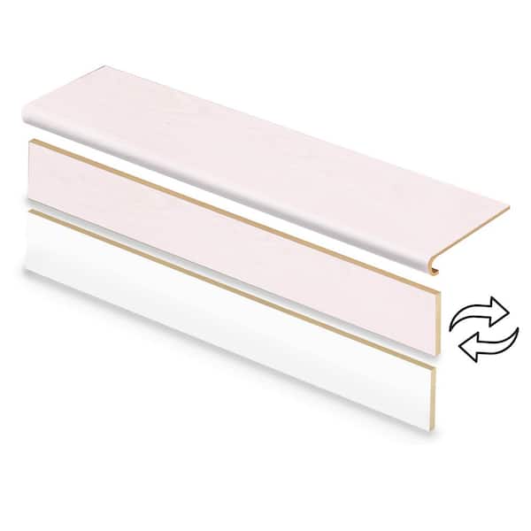 Cap A Tread Ivory Lane Quartzite 47 in. L x 12.15 in. W x 1.69 in. T Vinyl Stair Tread and Reversible Riser Kit