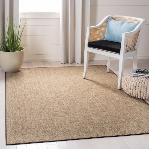 Martha Stewart Light Brown 9 ft. x 13 ft. Basket Marle Area Rug