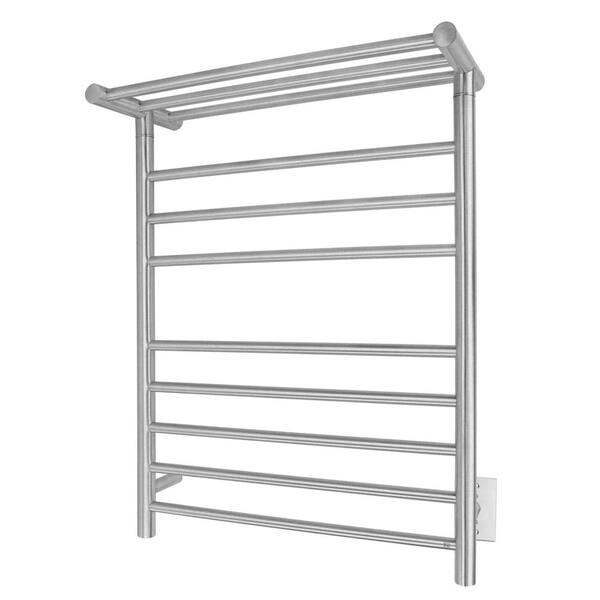 WarmlyYours 8 bars Huron Towel Warmer, Hardwired, Brushed Stainless Steel