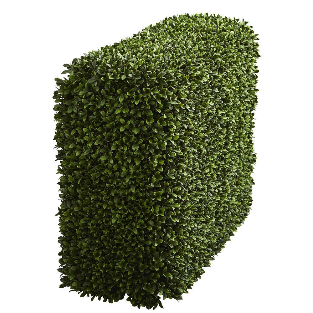 41 in. Green Plastic Boxwood Artificial Hedge