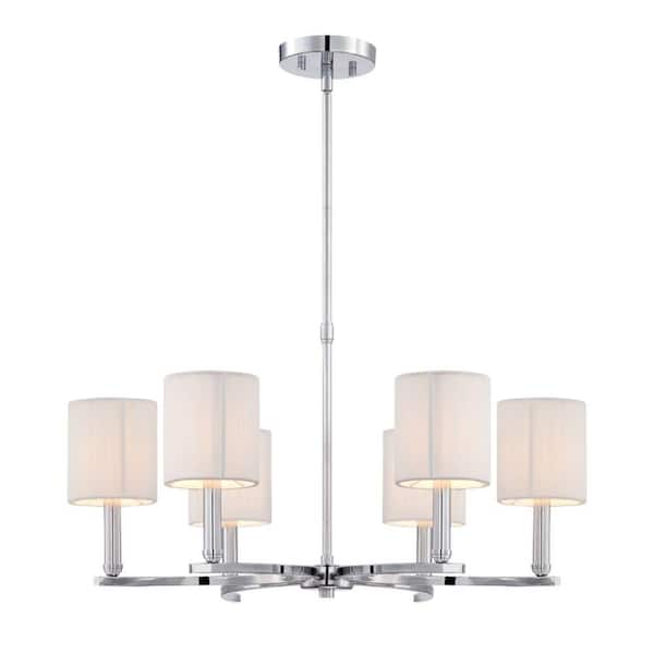 Eurofase Kennedy Collection 6-Light Chrome Chandelier