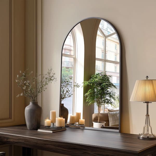 Relyblo 24 in. W x 36 in. H Arched Framed Wall Bathroom Vanity