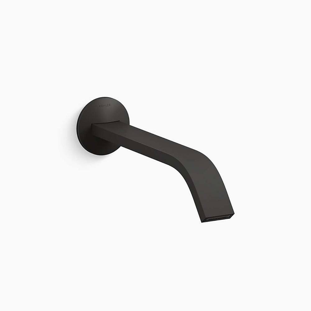 KOHLER Components 1.2 GPM WallMount Bathroom Sink Faucet Spout in Matte Black T23888BL The