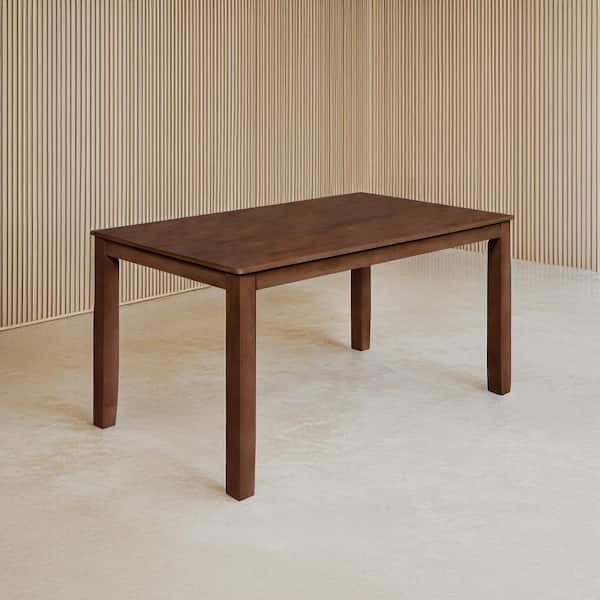 NEW CLASSIC HOME FURNISHINGS New Classic Furniture Pascal Walnut Wood 4-Legs Rectangle Dining Table (Seats 6)