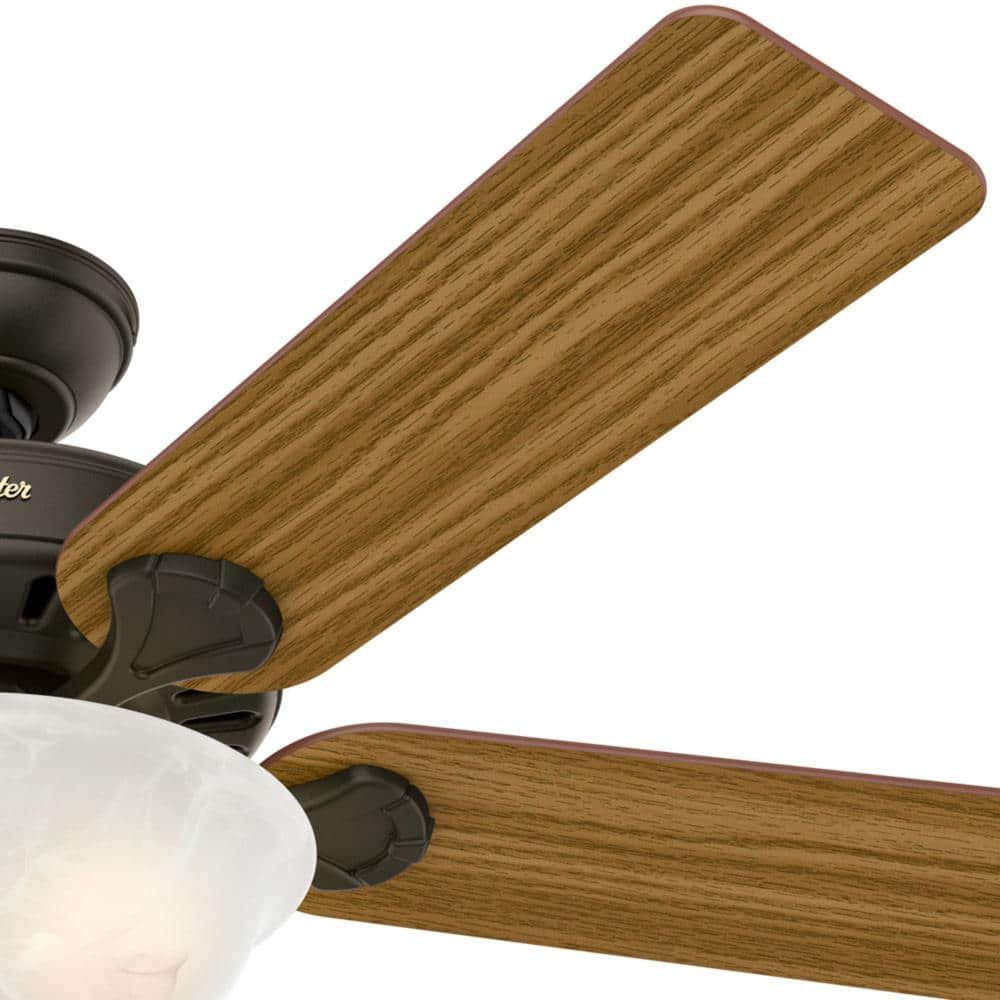 New Bronze 52" Ceiling Fan with Cherry/Oak Reversible Blades and LED Light