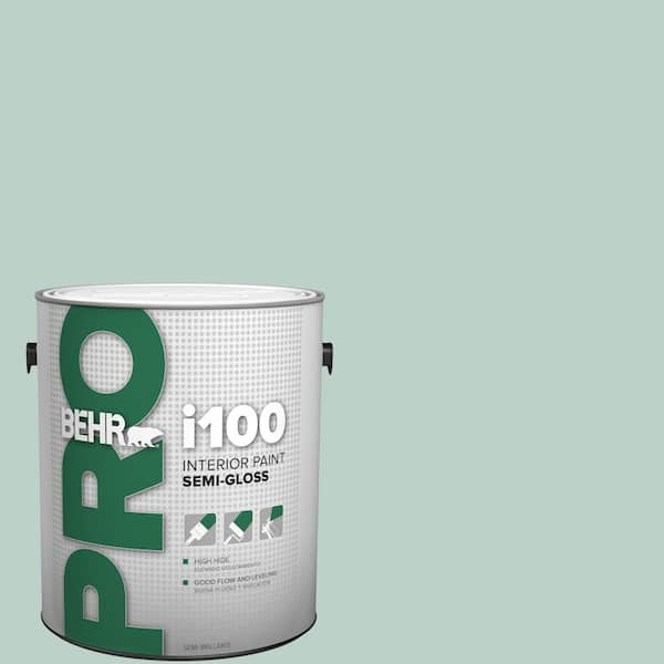 BEHR PRO 1 gal. #S420-2 Moon Glass Semi-Gloss Interior Paint