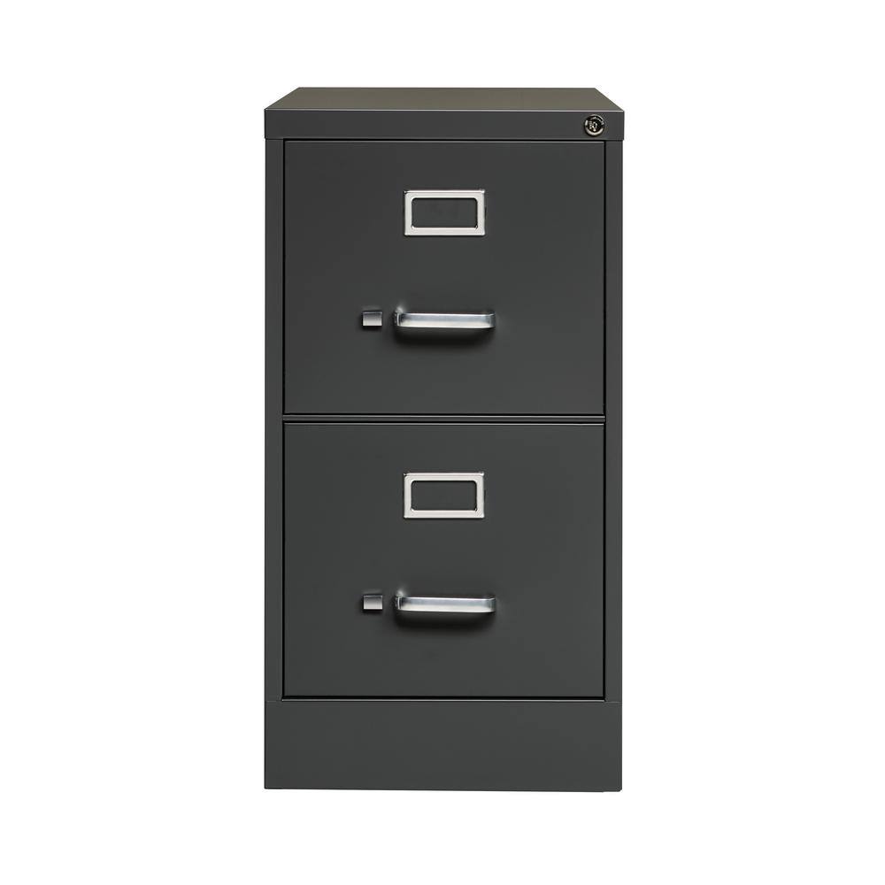 Charcoal 2 Drawer Lockable Fire Resistant Vertical File Cabinet