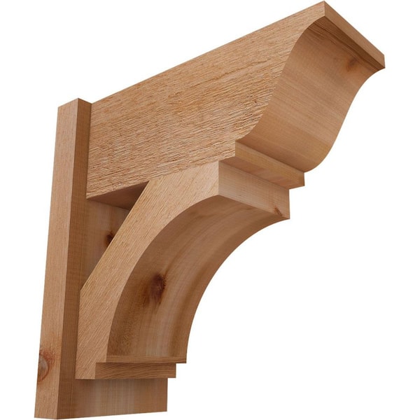 Ekena Millwork 8 in. x 18 in. x 18 in. Imperial Traditional Rough Sawn Western Red Cedar Outlooker