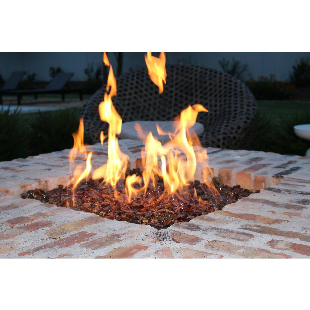Chestnut Broken Fire Glass for Natural Gas and Propane