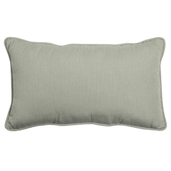 Oasis Green Lumbar Pillow