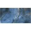 Ivy Hill Tile Jume Onyx Blue 4 in. x 0.41 in. Polished Porcelain Floor ...