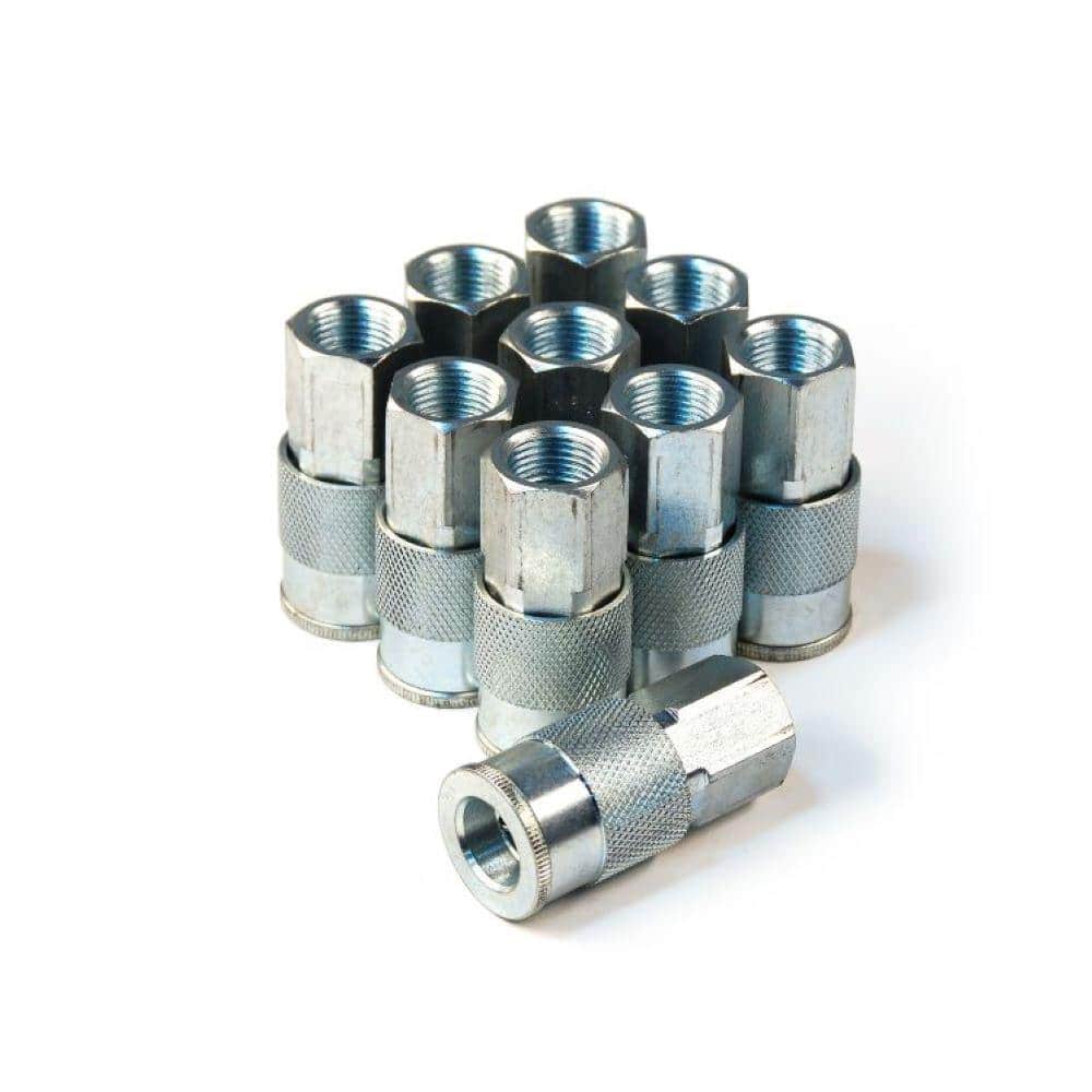 3/8 in. x 3/8 in. Female NPT Industrial Steel Coupler Bulk Bagged (10-Pack) price history on PriceWatchPro