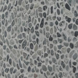 Countryside Micropebbles 11.81 in. x 11.81 in. Black Lava Floor and Wall Mosaic (0.97 sq. ft. / sheet)