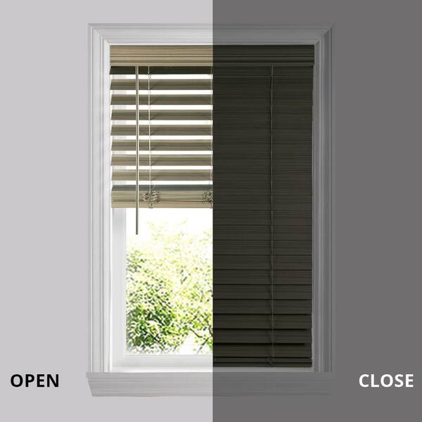 2-1/2 in. Cordless Premium Faux Wood Blinds