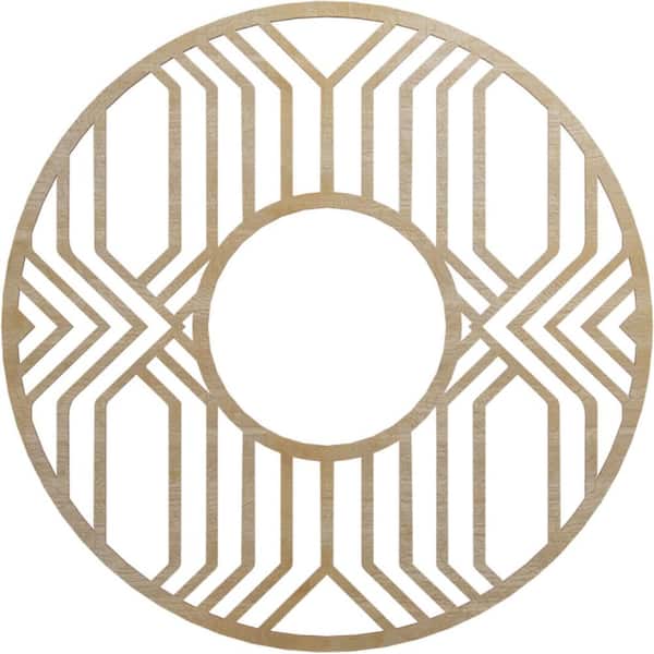 0.25 in. x 32 in. x 32 in. Wood Medallion Moulding