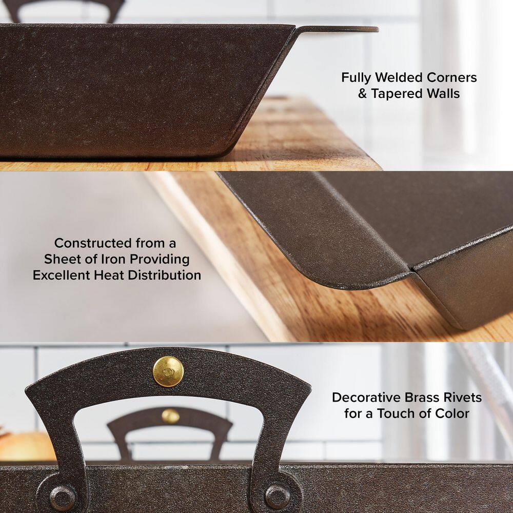 3.5 qt. Iron Roasting Pan with Handles - thumbnail 4