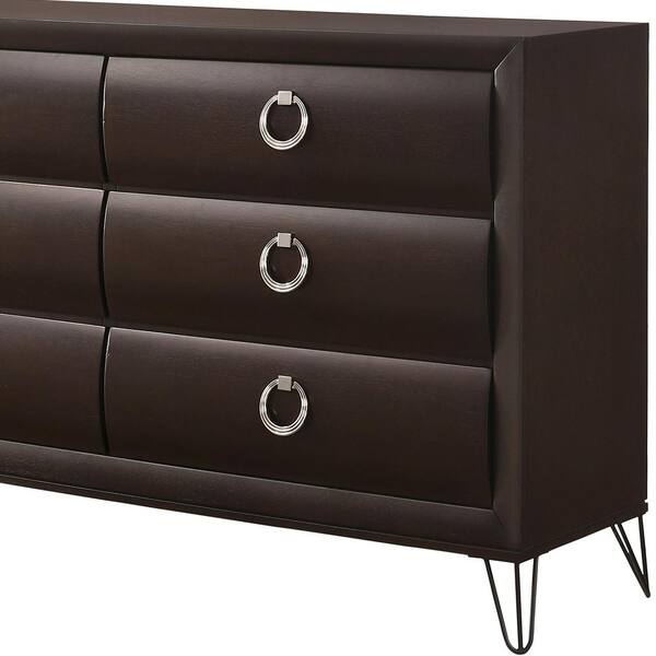 Furniture of america farrah 2024 7 drawer mirrored dresser