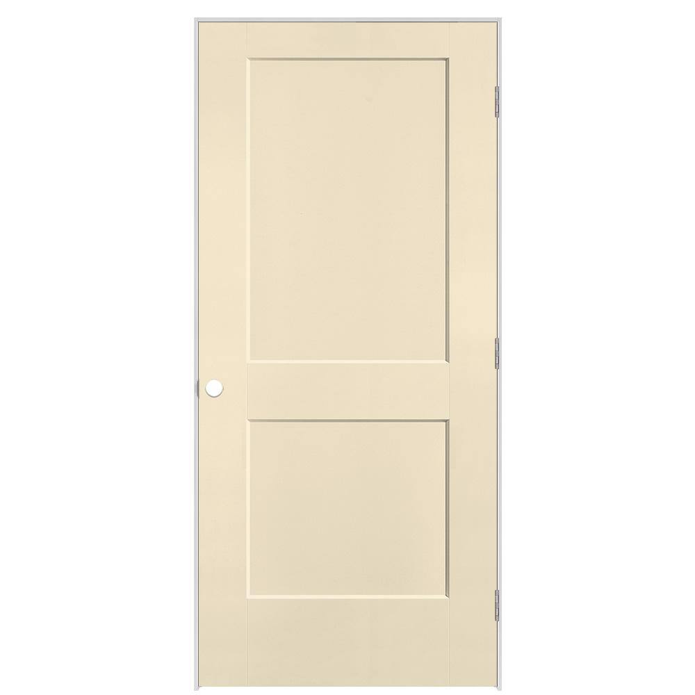 36 in. x 80 in. 2-Panel Logan Left-Hand Hollow Core Golden Haystack Molded Composite Single Prehung Interior Door price history on PriceWatchPro