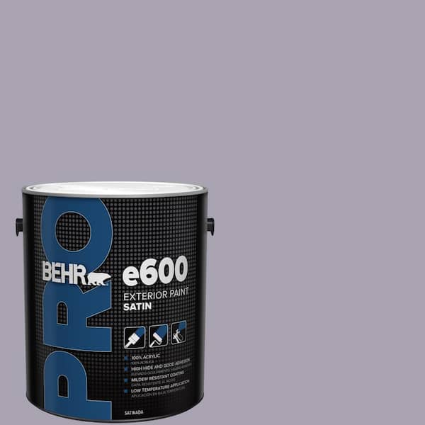 BEHR PRO 1 gal. #N560-3 Luxe Lilac Satin Exterior Paint