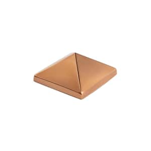 4  in. x 4  in. Copper Pyramid Post Point