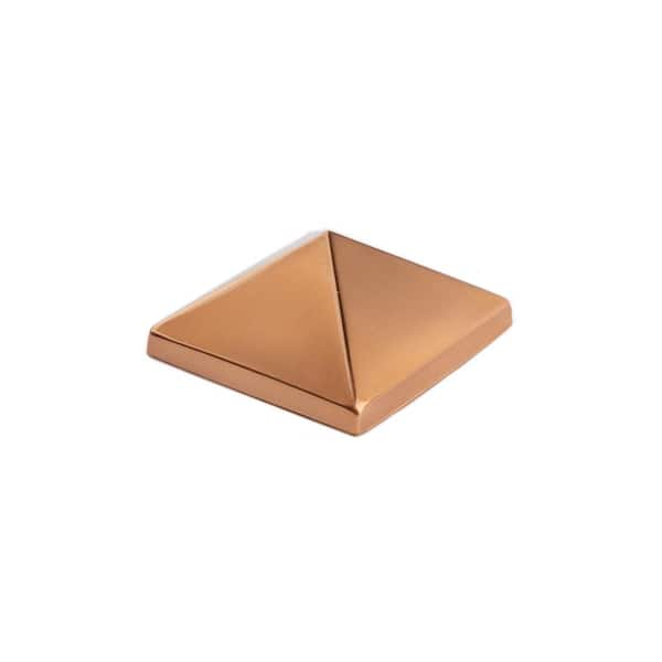 Unbranded 4  in. x 4  in. Copper Pyramid Post Point