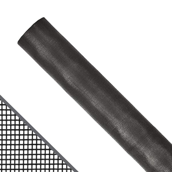 60 in. x 100 ft. Charcoal Fiberglass Screen Roll for Windows and Door