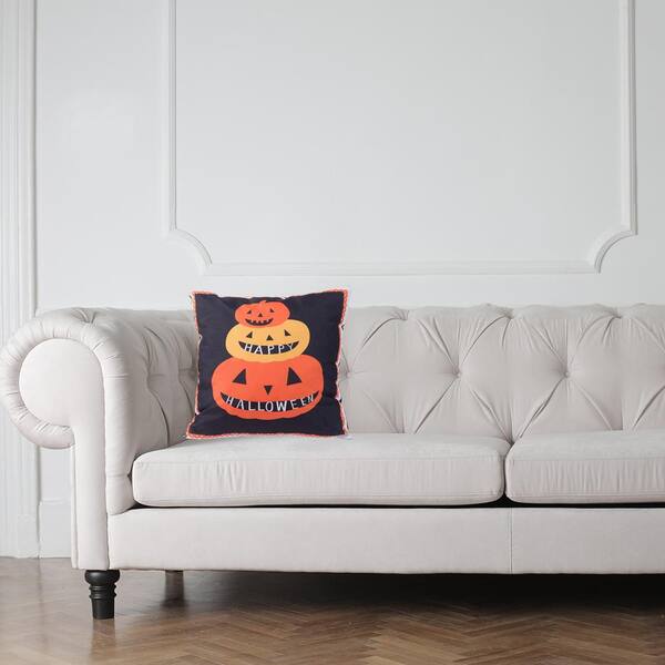 Tossed Happy Halloween Pillow | Little Birdie