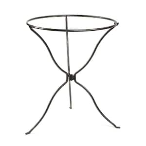 29 in. Tall, Graphite Powder Coat Tripod Ring Stand with Removable Ring