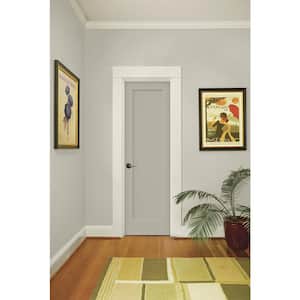 24 in. x 80 in. Madison Desert Sand Right-Hand Smooth Solid Core Molded Composite MDF Single Prehung Interior Door