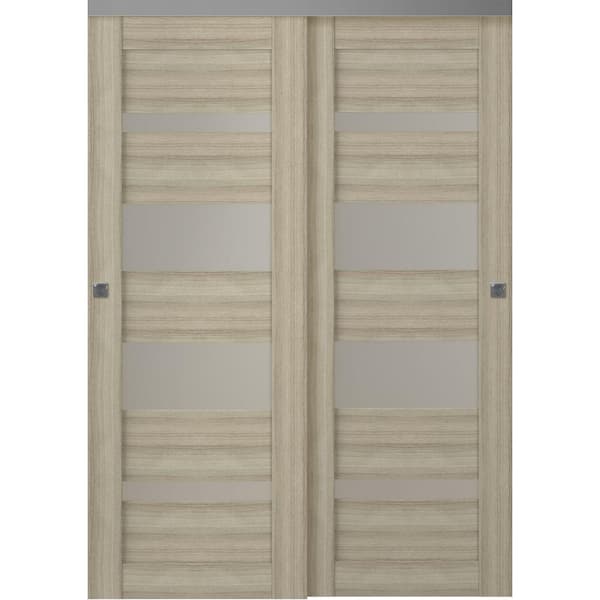 Belldinni Mirella 36 in. x 80 in. Shambor Finished Wood Composite Bypass Sliding Door