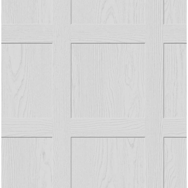 NuWallpaper Ashley Stark Grey Chase Wood Vinyl Peel and Stick Wallpaper