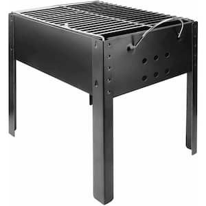 Patiojoy Heavy Duty Cast Iron Charcoal Grill Tabletop BBQ Stove Camping  Picnic