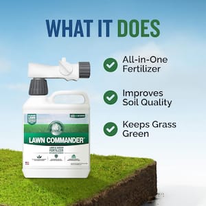 Lawn Commander 32 oz. 8,000 sq. ft. Liquid Lawn Fertilizer Ready To Spray 20-0-3