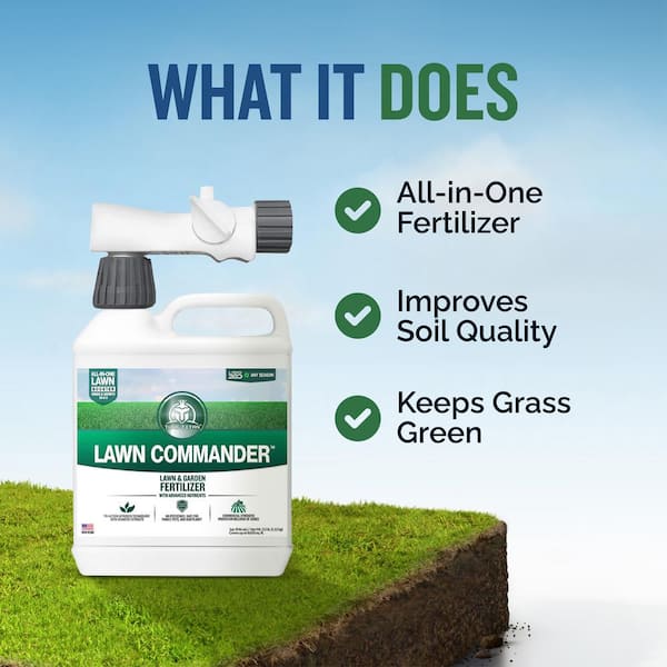 Lawn Commander 32 oz. 8,000 sq. ft. Liquid Lawn Fertilizer Ready To Spray 20-0-3