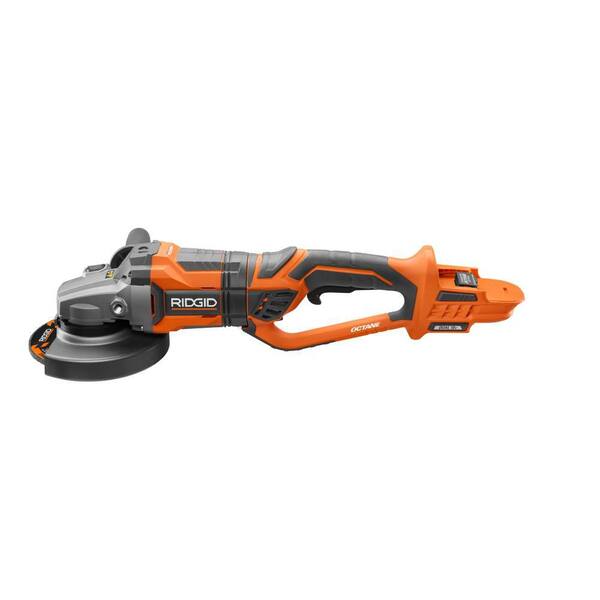 RIDGID 18V OCTANE Brushless Cordless in. Dual Angle Grinder (Tool Only)  R88040B The Home Depot