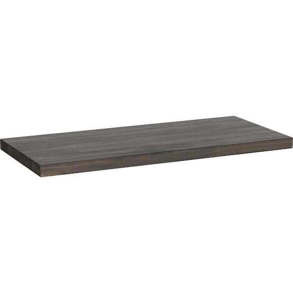 Liberty 18 in. x 8 in. x 0.75 in. Dark Wood Stain Decorative Wall Shelf