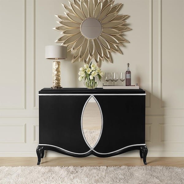 ACME FURNITURE Gold Finish 3-Drawer Accent Chest